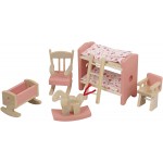 Set mobilier complet pentru casute de papusi - 6 in 1